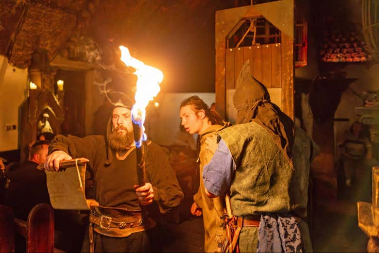 Actores del espectáculo medieval