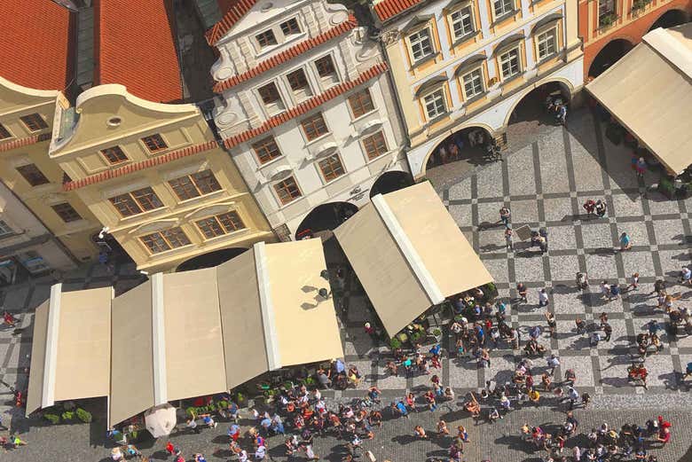 Praga a vista de pájaro