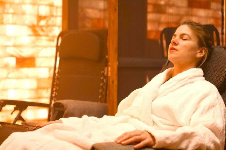 Relaxamento na gruta de sal