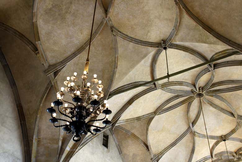 Il soffitto del salone di Vladislao