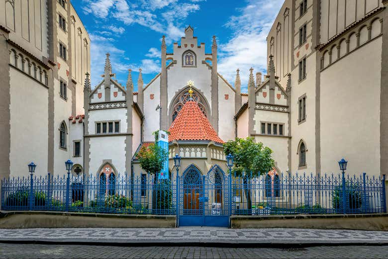Sinagoga nel quartiere ebraico di Praga
