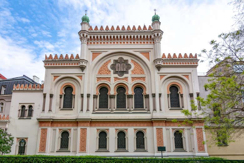 Extérieur de la synagogue espagnole de Prague