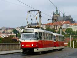 Trasporto a Praga, tram