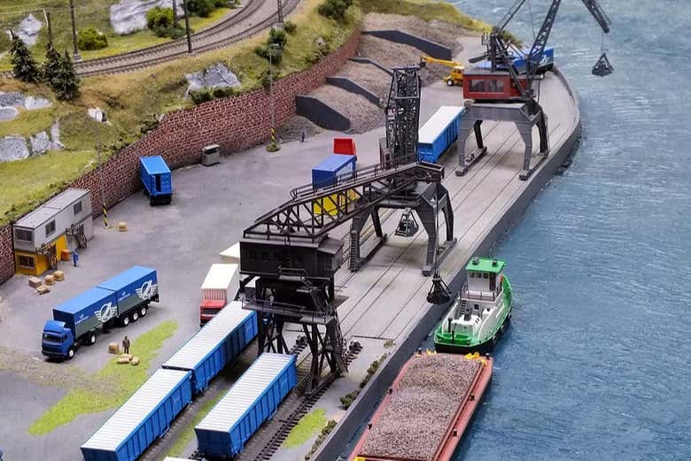 Una de las maquetas del Kingdom of Railways