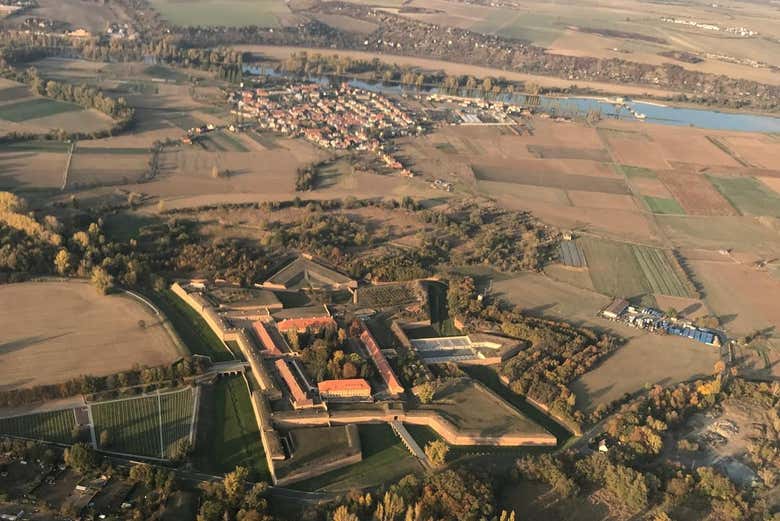 Vistas aéreas de las fortalezas de Terezín 