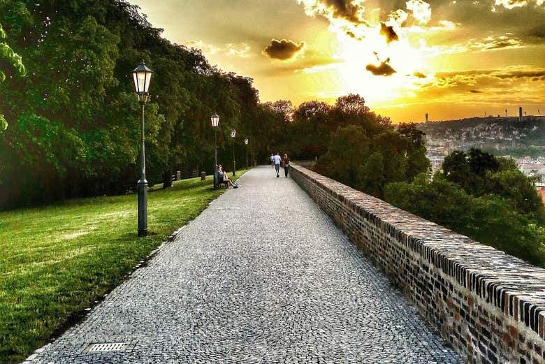 Uno dei percorsi del quartiere di Vyšehrad