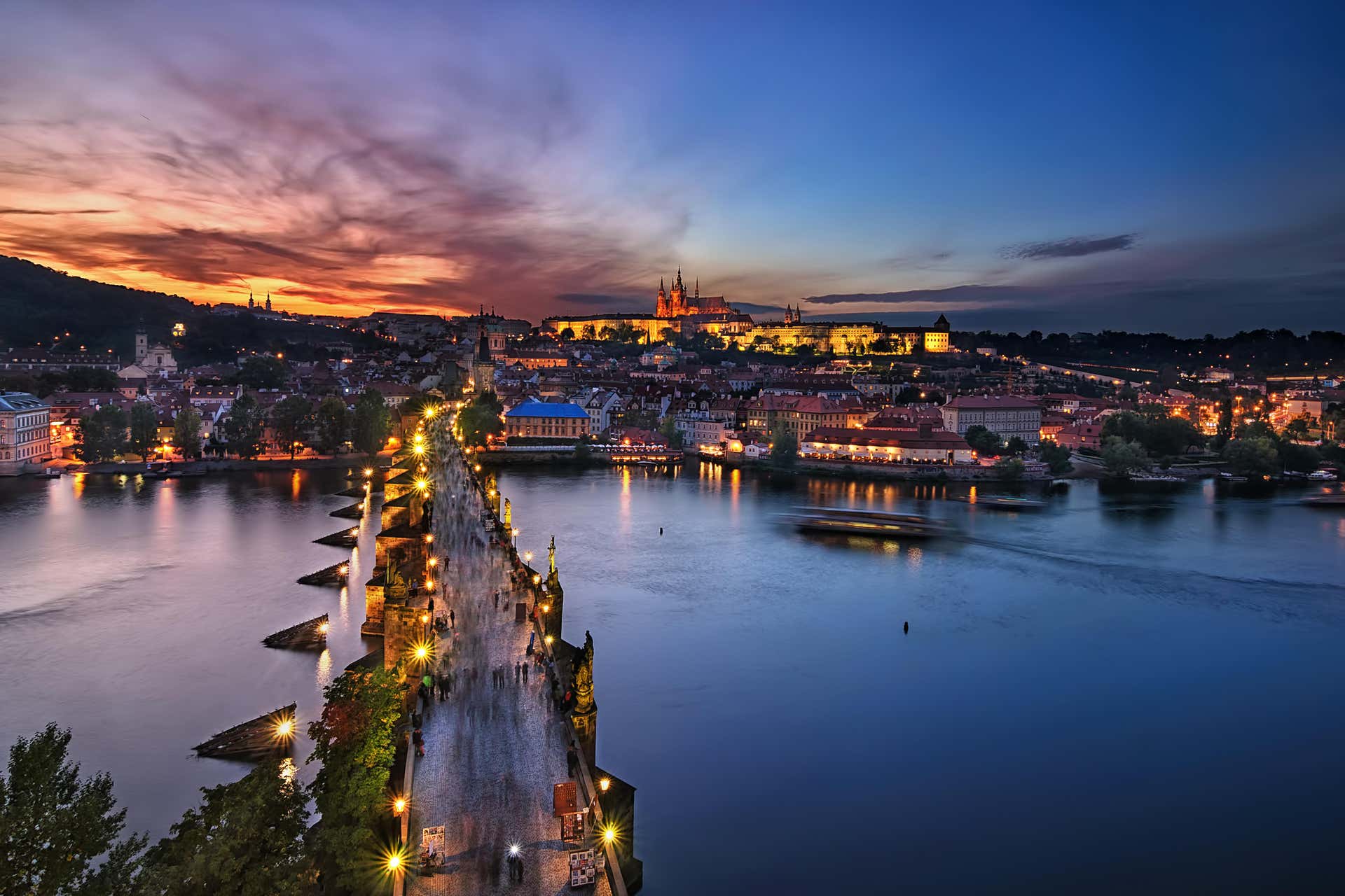 Dîner-croisière sur la Vltava