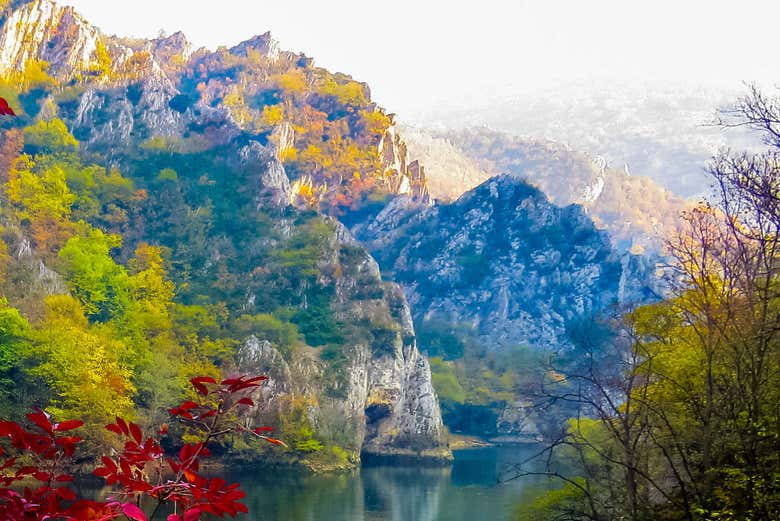 Montañas del cañón de Matka