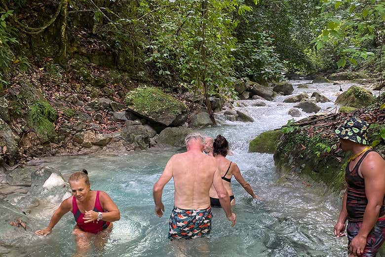 Un bel bagno rinfrescante