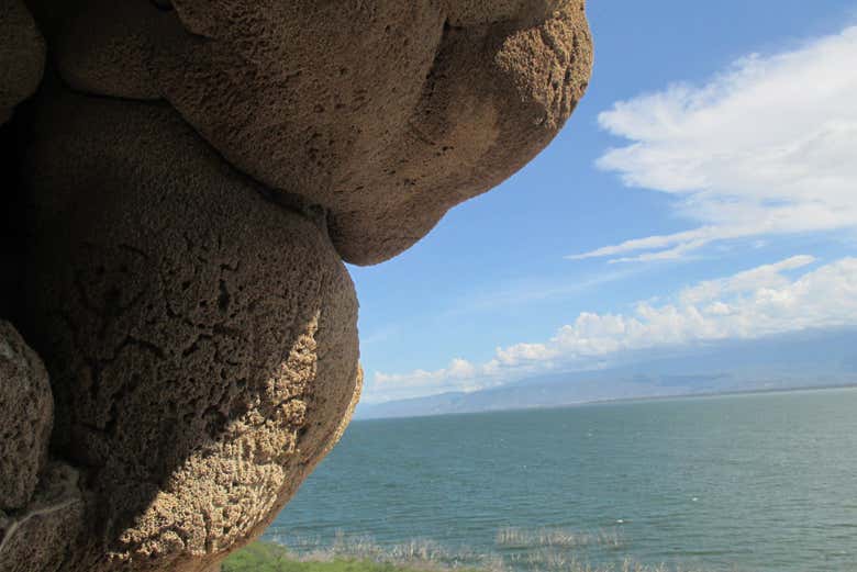 Paesaggio del lago Enriquillo