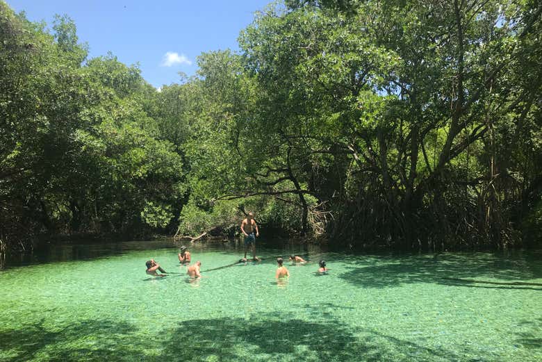 Un bagno rinfrescante