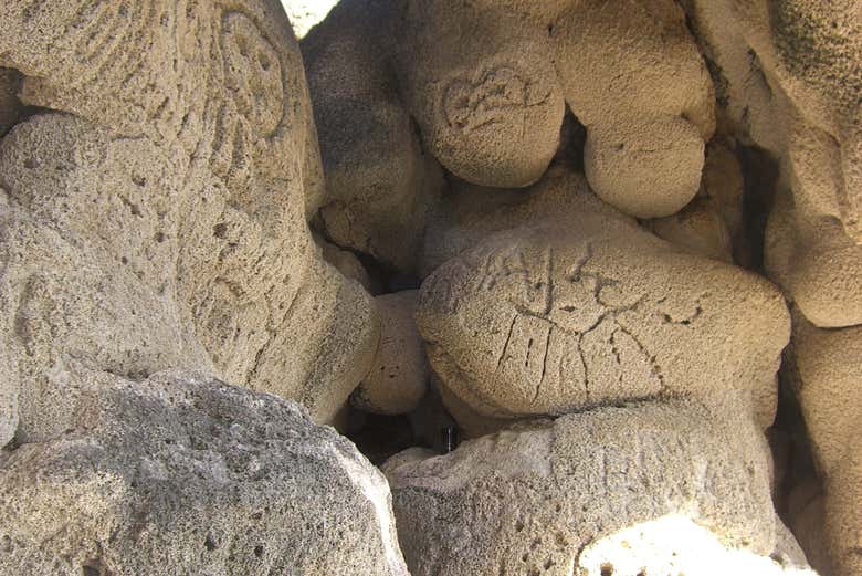 Rocce con petroglifi del lago Enriquillo