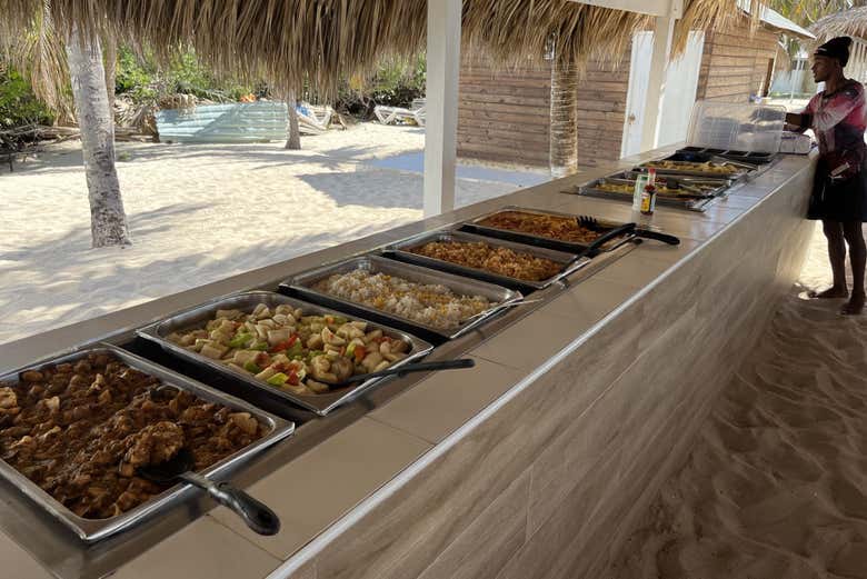 Buffet a Isla Catalina