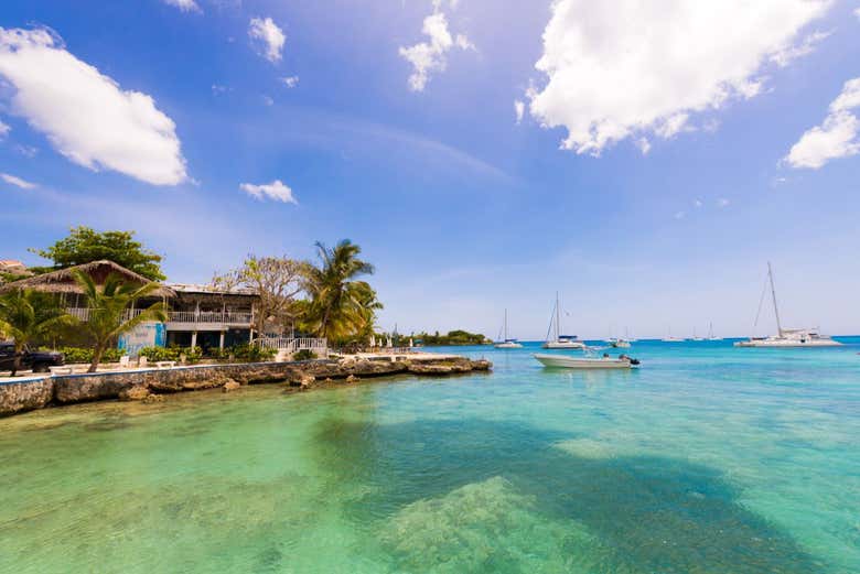 Vue panoramique de la côte de Bayahibe