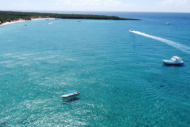 Sail across crystal-clear waters