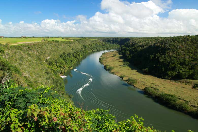 Leito do rio Chavón