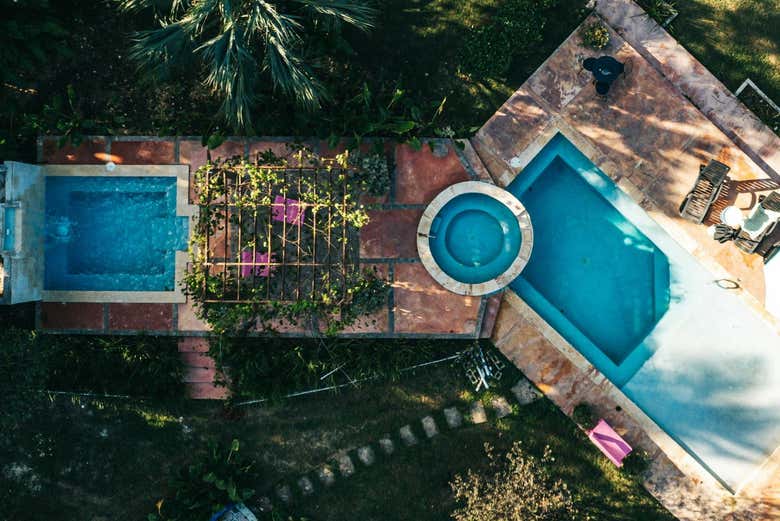 Swim in the estate's pools!
