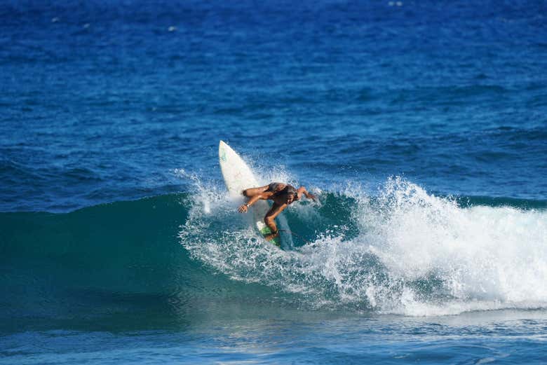 Conquistando las olas