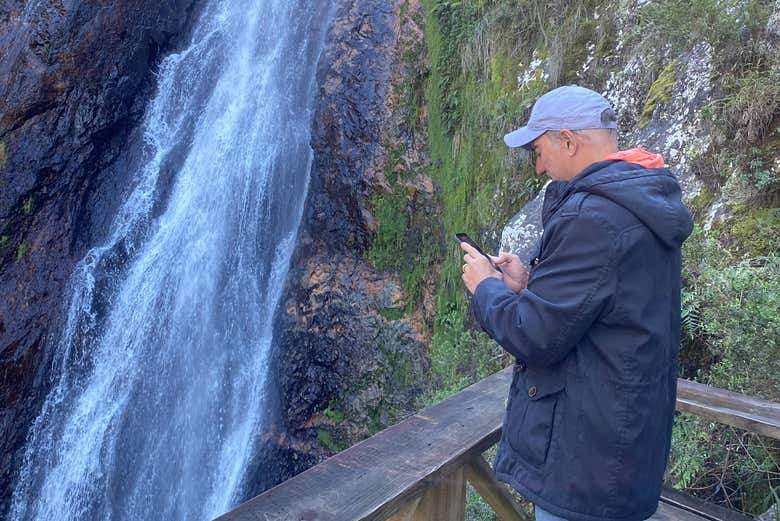 Admirando el paisaje de Aguas Blancas