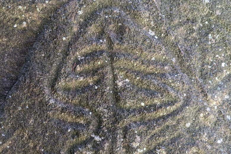 Os encantará apreciar cada pintura en las piedras