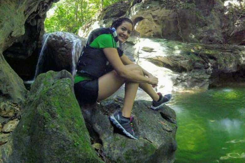 Descansando en medio de la ruta