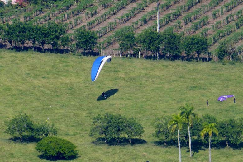 Aterrizaje en parapente