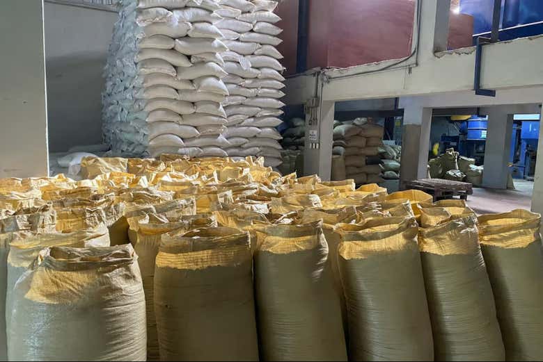 El café listo para la venta