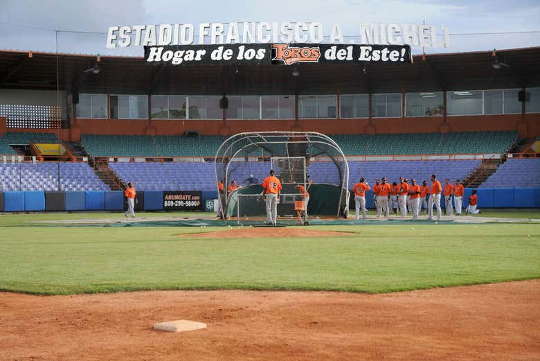 Estadio de béisbol en la República Dominicana