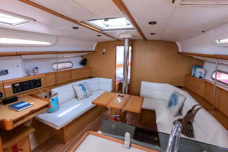Interior del velero