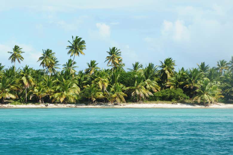Chegando à Isla Catalina
