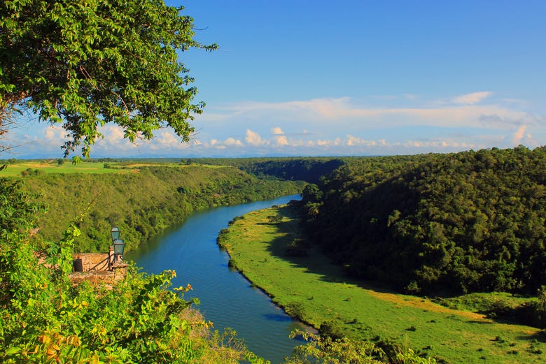 Vista del río Chavón
