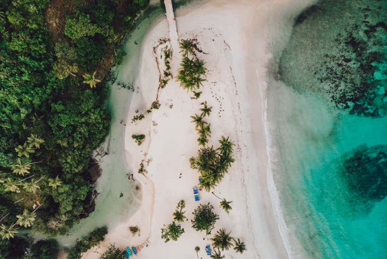 Vista aérea da Playa Rincón