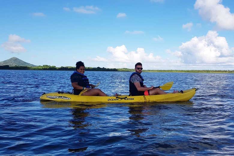 Kayak in the Laguna del Limón, in the Dominican Republic