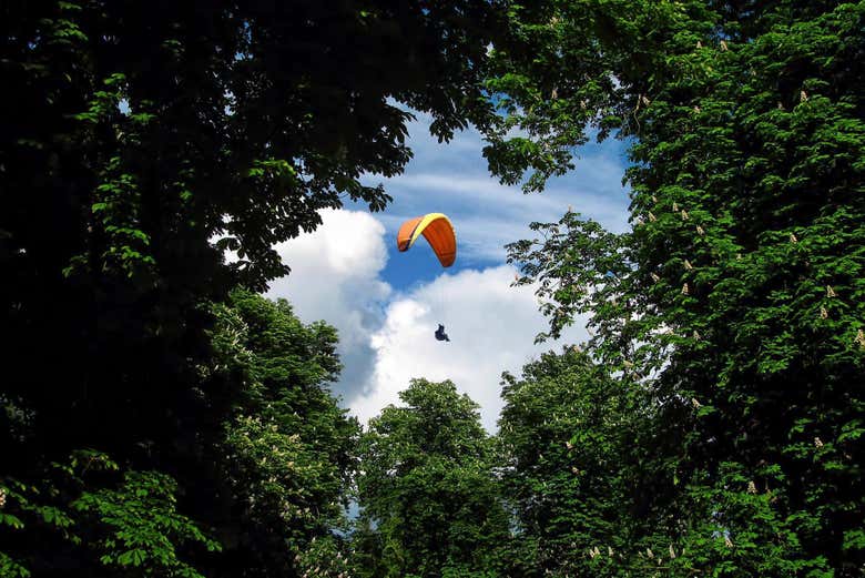 Volo in parapendio sulla Montaña Redonda