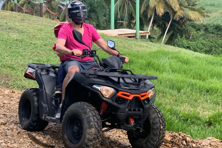 A bordo del quad