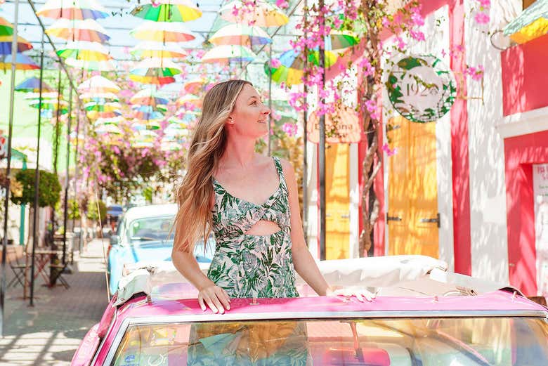 En la calle de las sombrillas