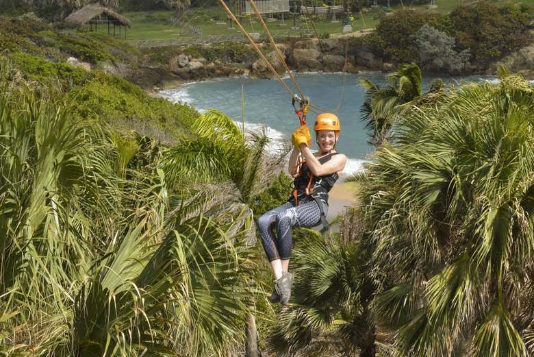 Circuito de tirolinas en Coconut Cove