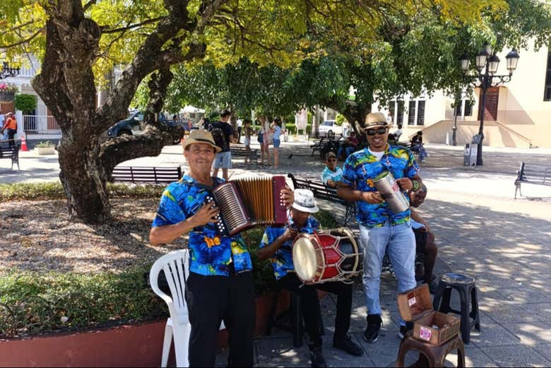 Algunos músicos en las calles de Puerto Plata