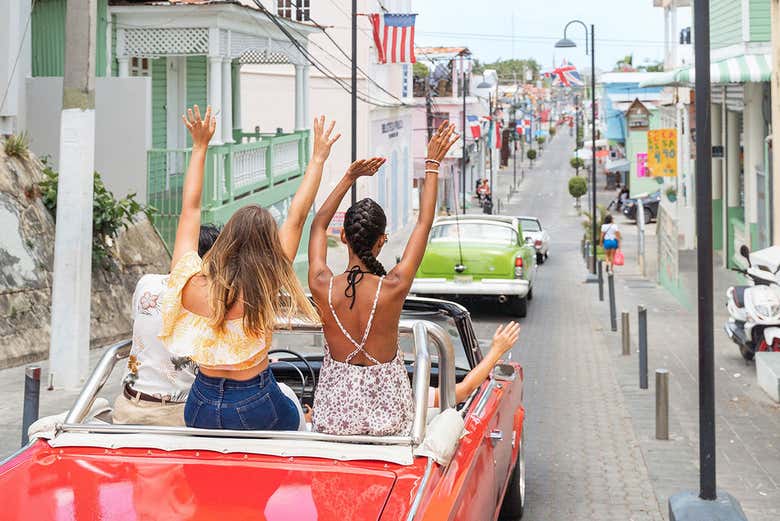 Disfrutando del paseo por las calles