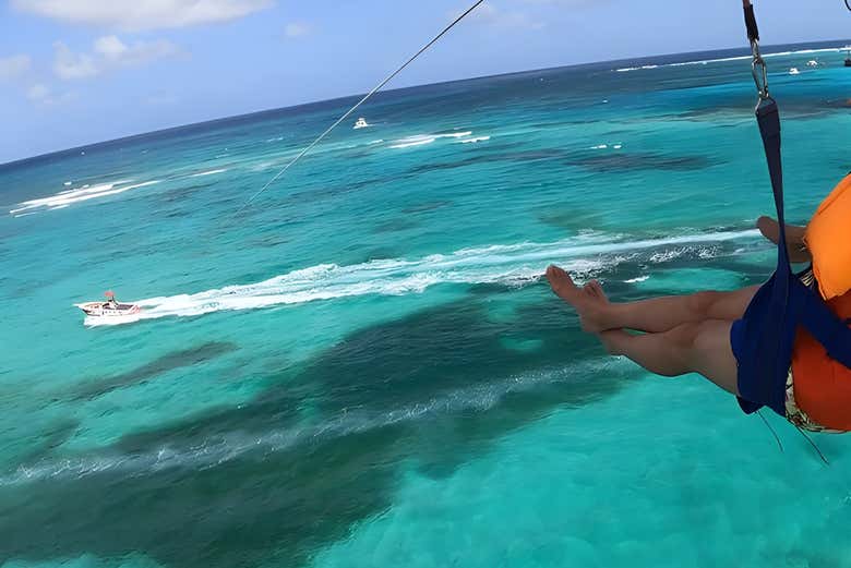 Vistas desde el parasailing