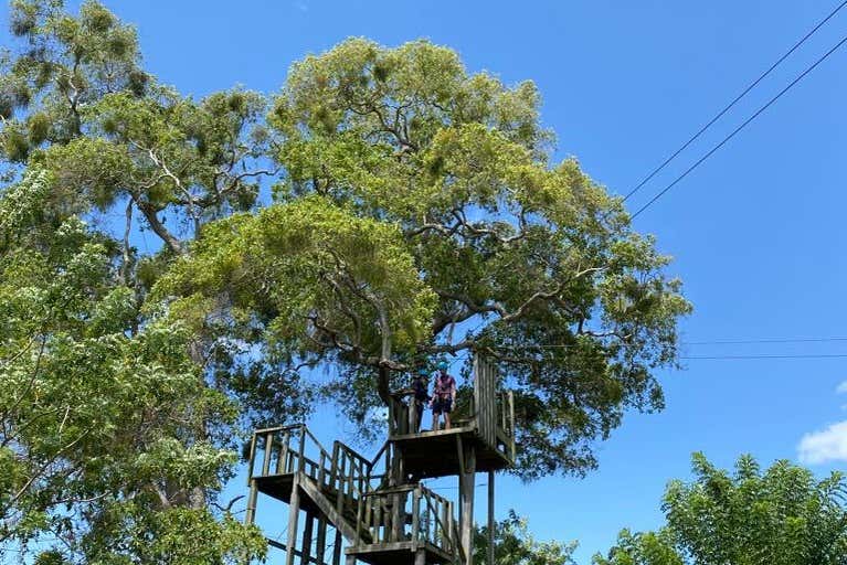 Una delle piattaforme della zip line