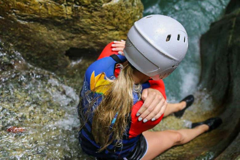 Los resbaladeros naturales de Damajagua