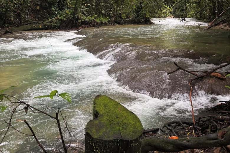 Pequeñas cascadas del río Sonador