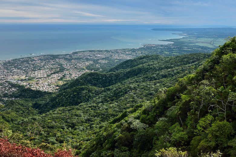 Vistas desde el teleférico de Isabel de Torres
