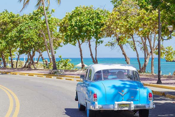 Vintage Car Drive in Puerto Plata