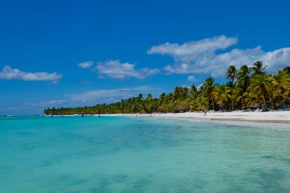 Excursão privada à ilha Saona de lancha