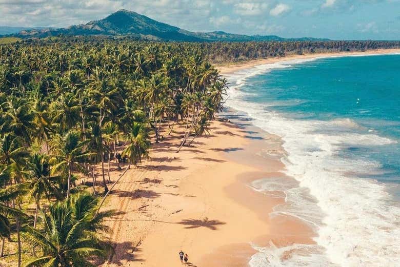 Vista aérea de la playa El Limón