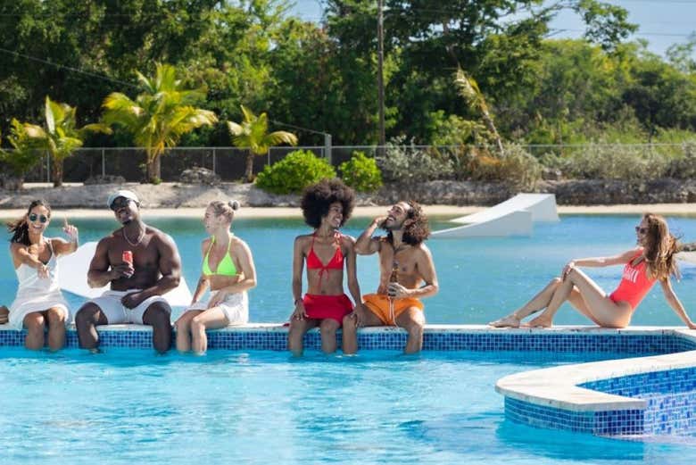 Amusez-vous dans les piscines du parc