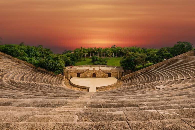 O anfiteatro ao entardecer