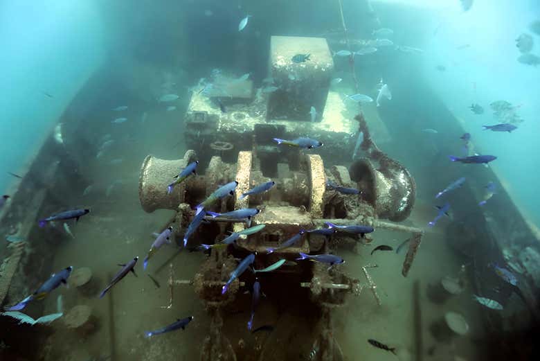 Le bateau naufragé Atlantic Princess